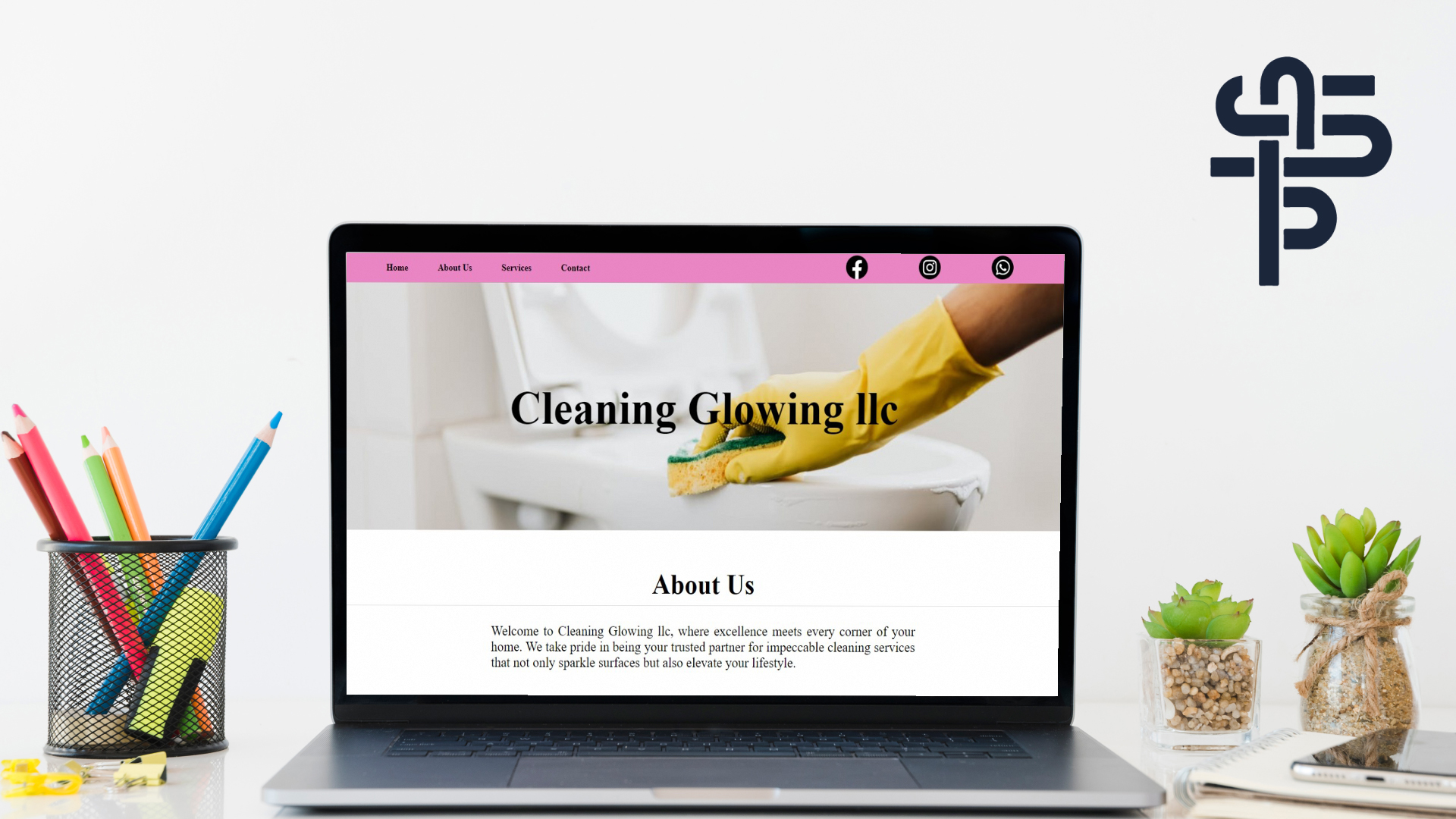 Landing page para empresa de limpieza en Las Vegas, Estados Unidos