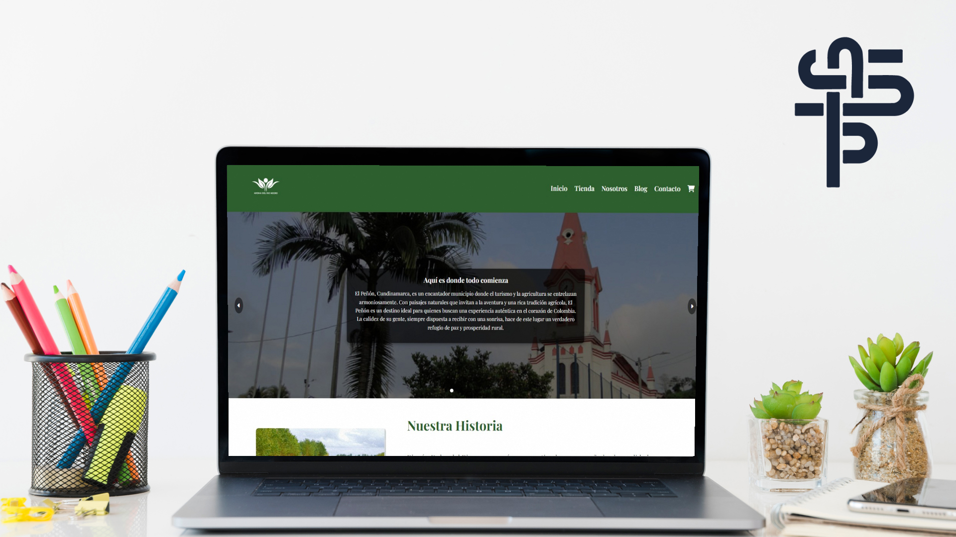 Sitio web para finca Sabor Cundinamarqués en El Peñón, Cundinamarca